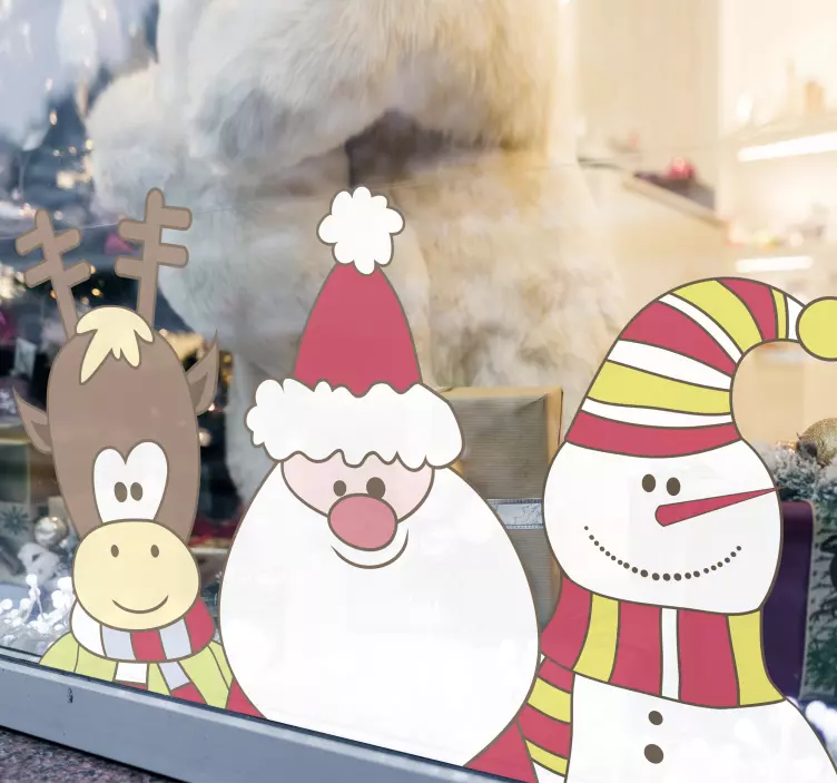 フロントウィンドウクリスマスデカール - TENSTICKERS