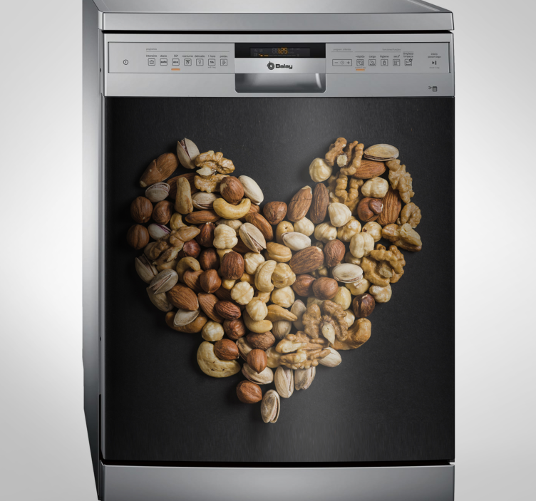 フルーツとナッツの食器洗い機のステッカー - TENSTICKERS