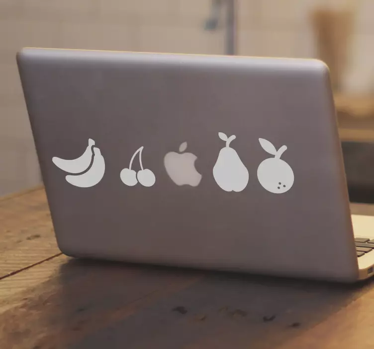 フルーツバラエティmacbookステッカー - TENSTICKERS