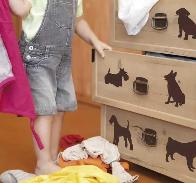 家具クローゼットセットステッカー - TENSTICKERS