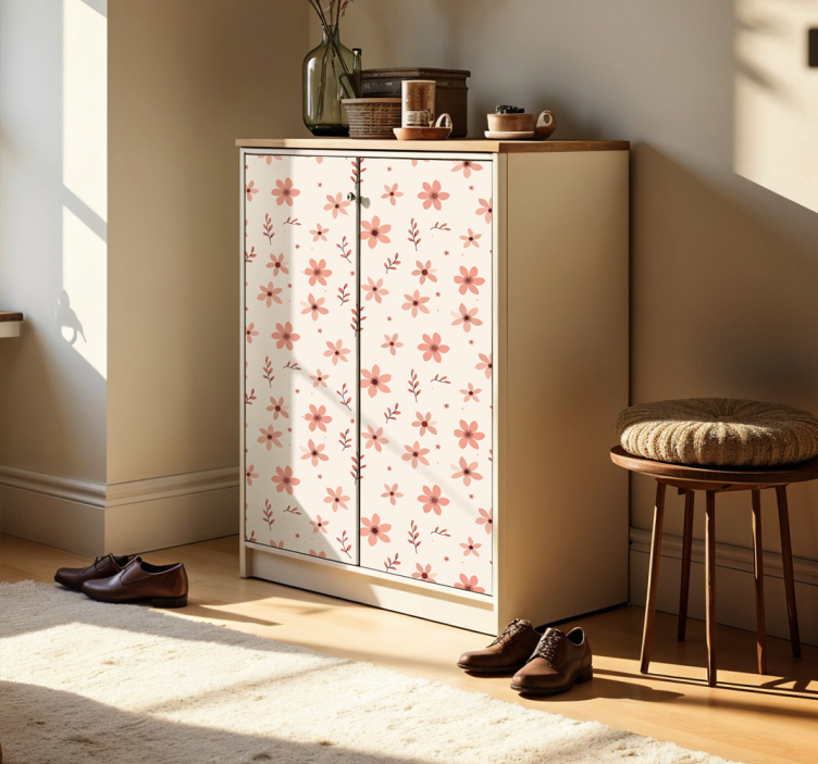 動物 シール ベージュの花 - TENSTICKERS