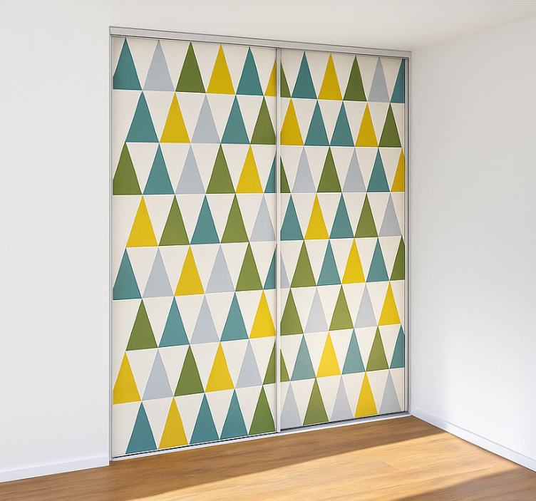 動物 シール ミニマリストの三角形 - TENSTICKERS