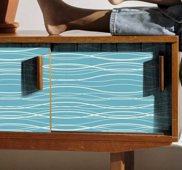 動物 シール 波模様の表面 - TENSTICKERS