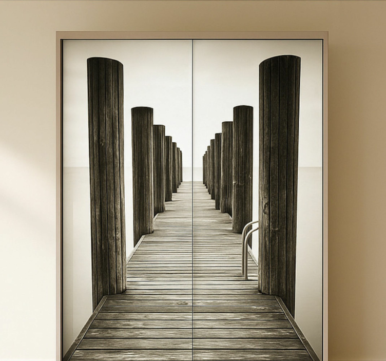 動物 シール 木製デッキ - TENSTICKERS