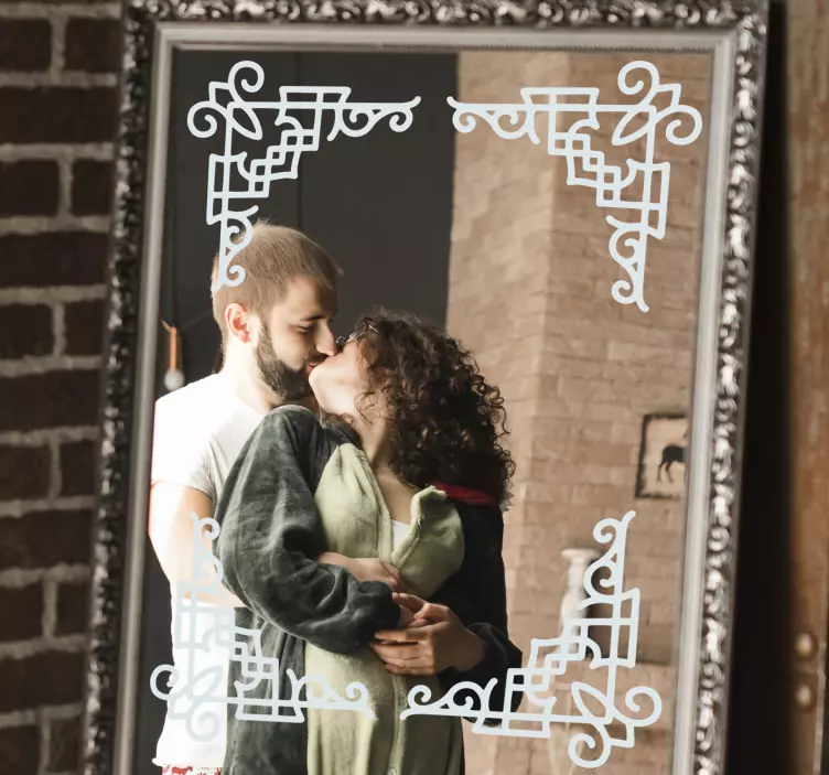 幾何学的角度ミラーステッカー - TENSTICKERS