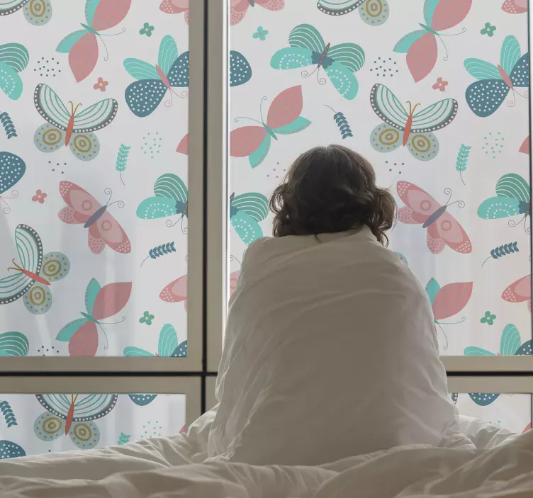 ガラスステッカー蝶ウィンドウステッカー - TENSTICKERS