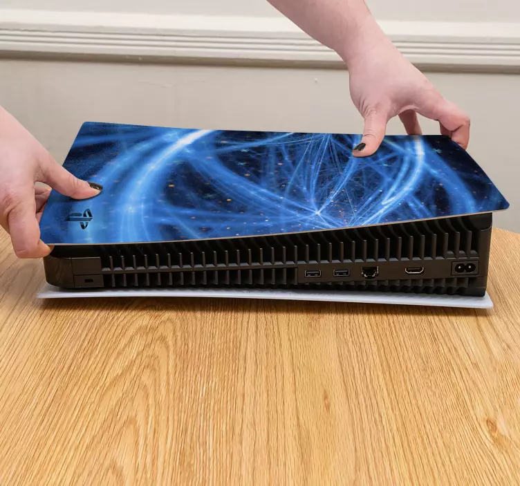 輝く線メッシュテクノロジーps5ステッカー - TENSTICKERS