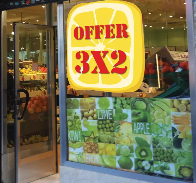 食料品果物のカスタマイズ可能なステッカー - TENSTICKERS