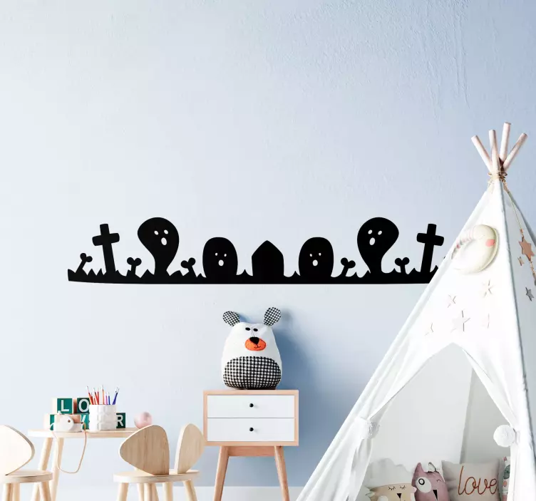 ハロウィン要素ボーダーステッカー - TENSTICKERS