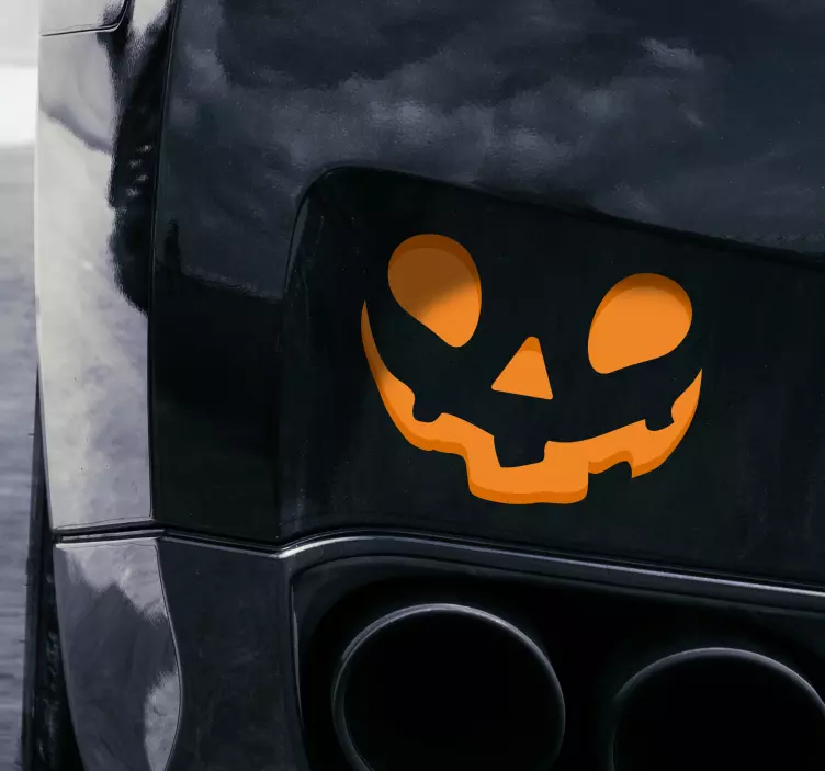 車のハロウィーンのステッカーのハロウィーンの顔 - TENSTICKERS