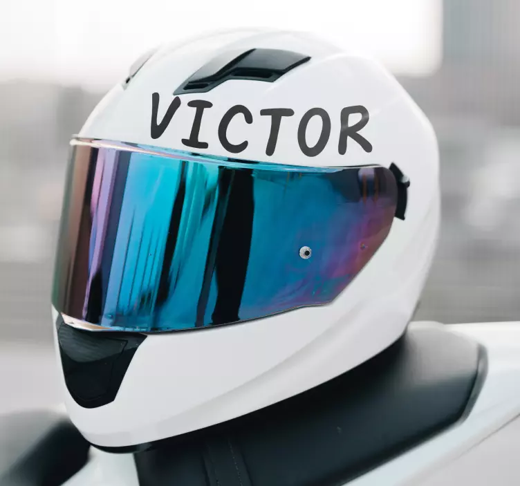 オートバイのステッカー ヘルメットの名前 - TENSTICKERS