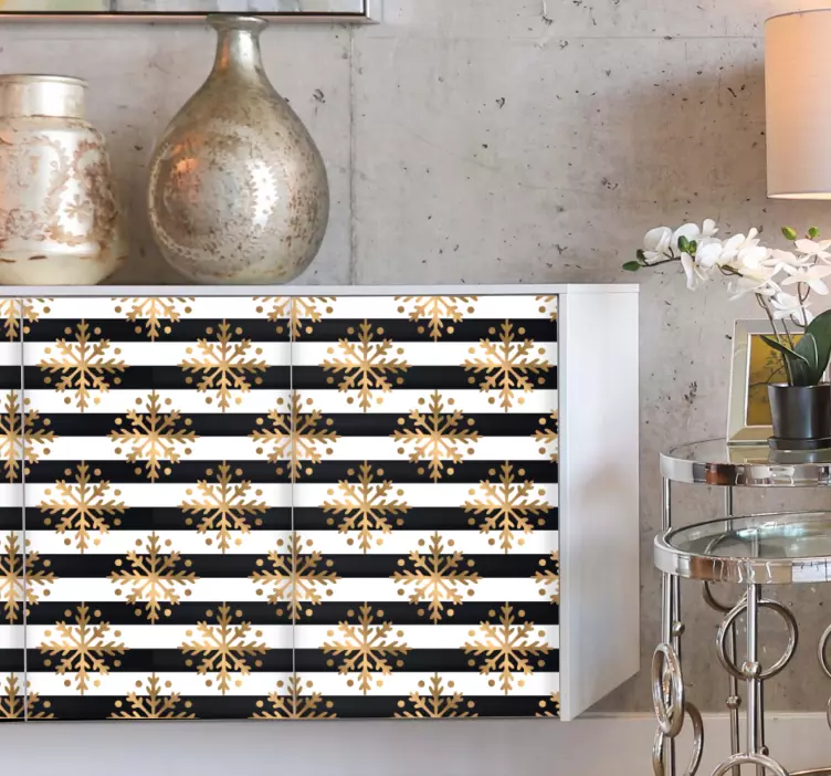 動物 シール エレガントな雪の結晶パターン - TENSTICKERS