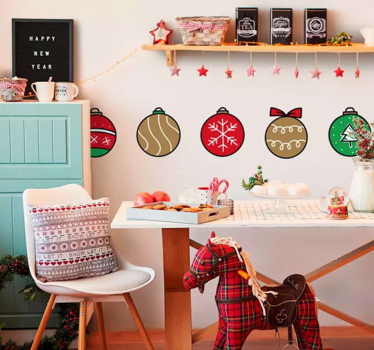 動物 シール 祝祭オーナメントコレクション - TENSTICKERS