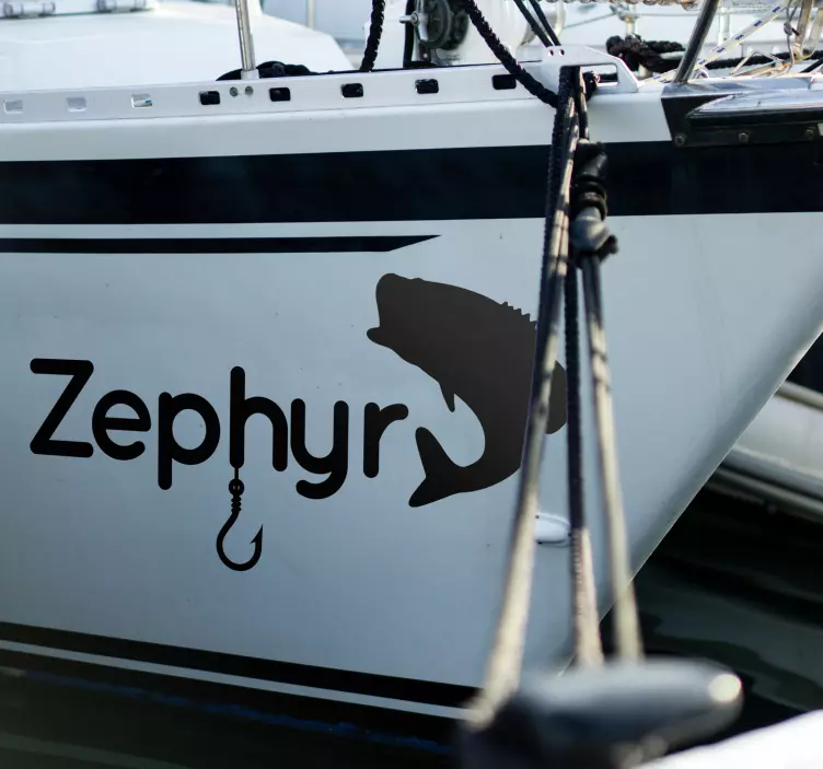 ステッカー 自作 フックと魚フックと魚を日本語に訳すと、「フックと魚」です。 - TENSTICKERS