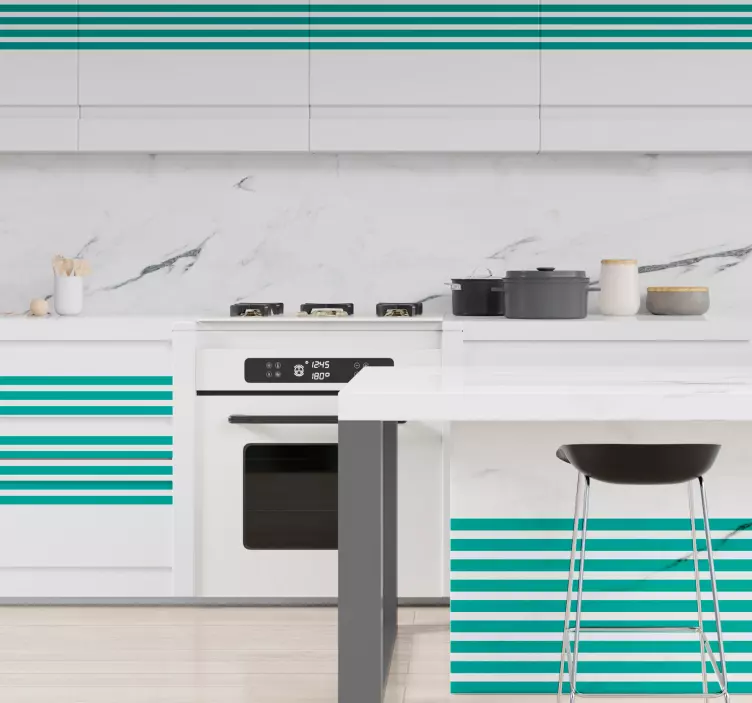 横線家具ステッカー - TENSTICKERS