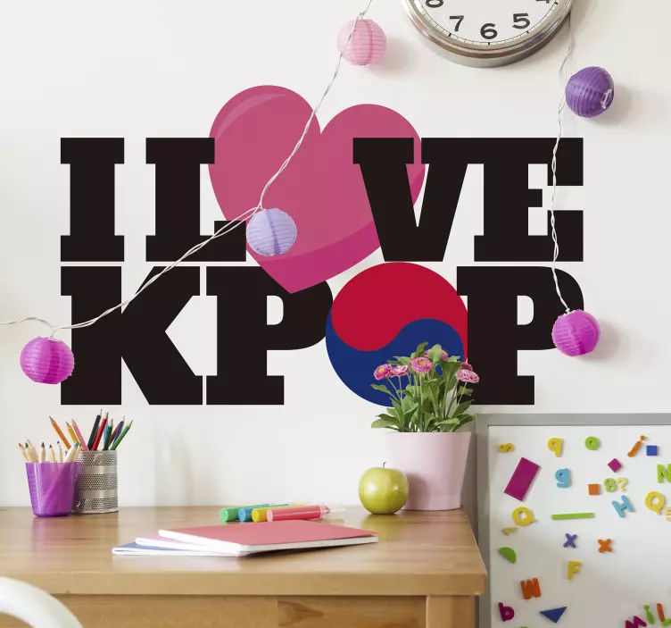 Kpop musicウォールステッカーが大好き - TENSTICKERS