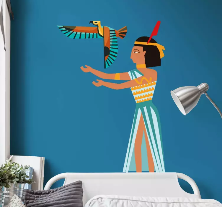 エジプトの女王の政治デカールのイラスト - TENSTICKERS