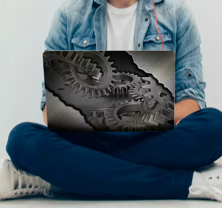 インダストリアルスタイルのラップトップステッカー - TENSTICKERS