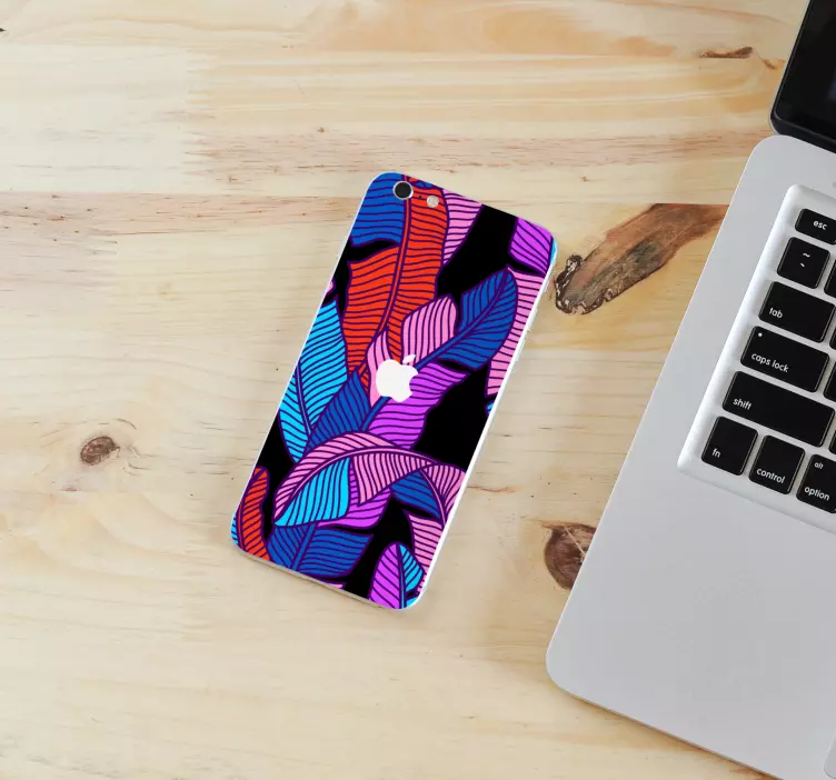 動物 シール 賑やかな葉のモチーフ - TENSTICKERS