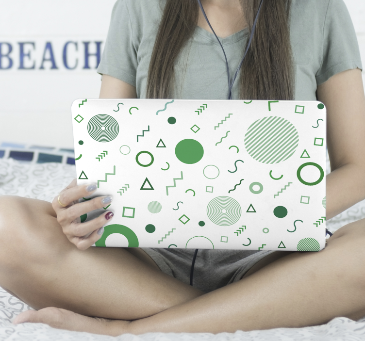 ラップトップスキンの不規則なメンフィスフォーム - TENSTICKERS