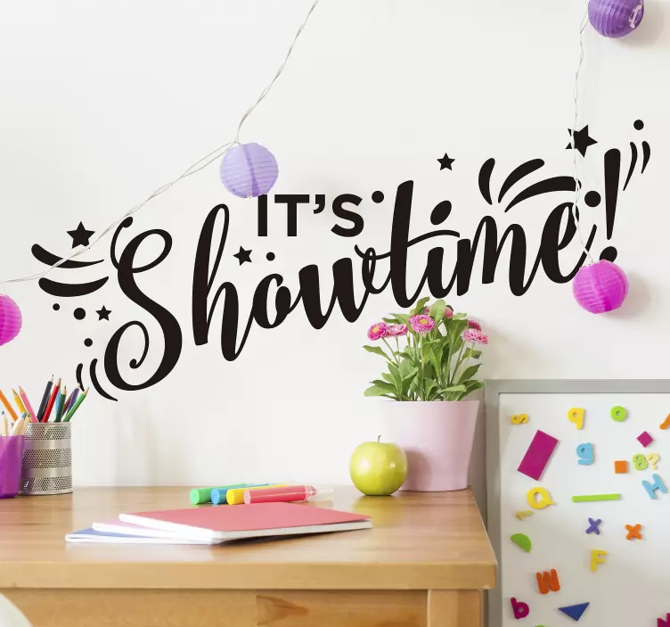 ショータイムのテキストステッカー - TENSTICKERS