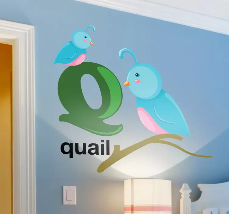 キッズレターqステッカー - TENSTICKERS