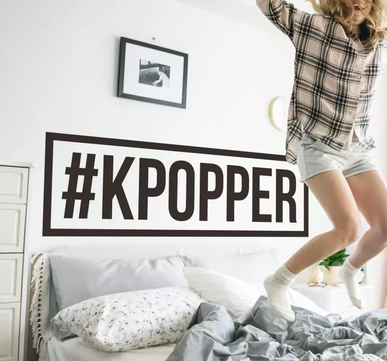 #kpopper pop musicウォールステッカー - TENSTICKERS