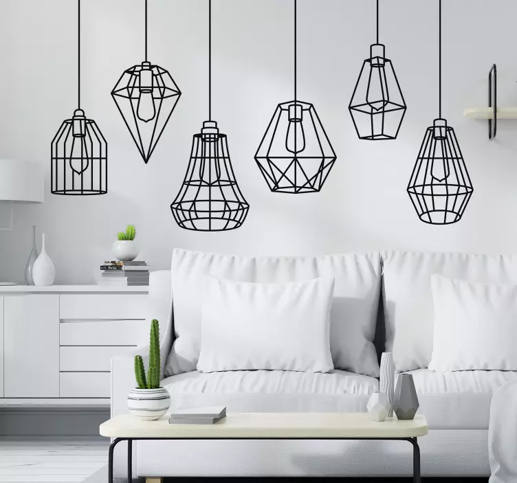 ちょっぴりシルエットのオブジェ付ステッカー - TENSTICKERS