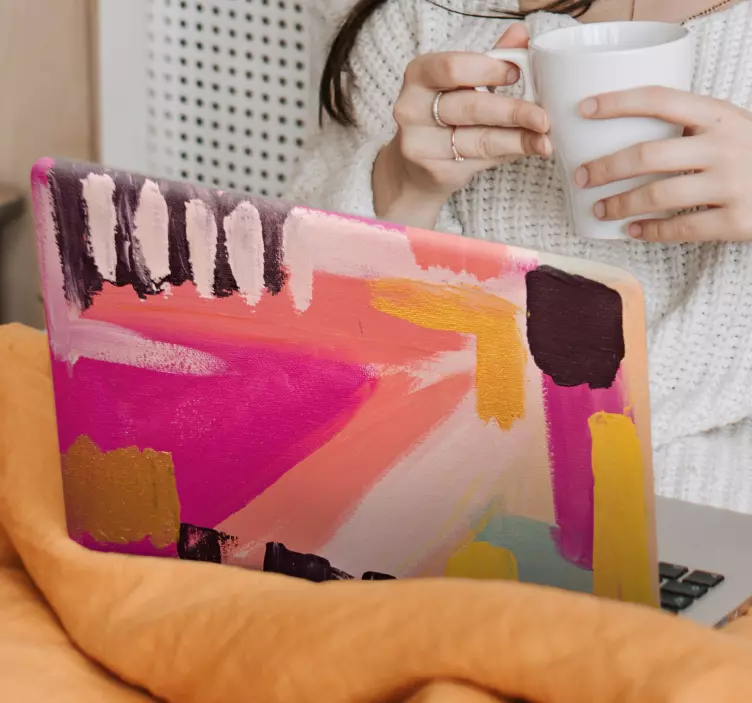 ノートパソコン用スキン抽象的なカラフルパターン - TENSTICKERS