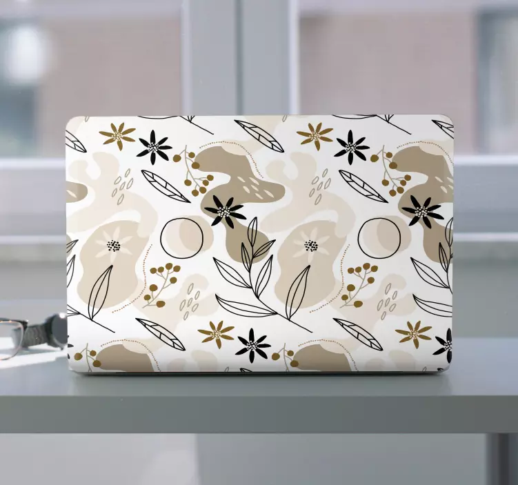 ノートパソコン用スキン植物要素構成 - TENSTICKERS