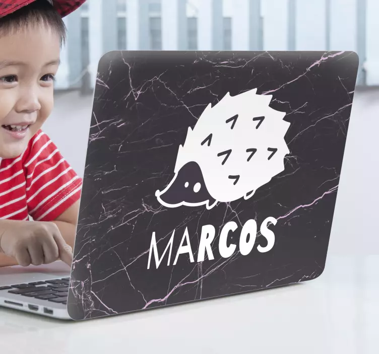 ノートパソコン用スキン魅力的なハリネズミのアートワーク - TENSTICKERS