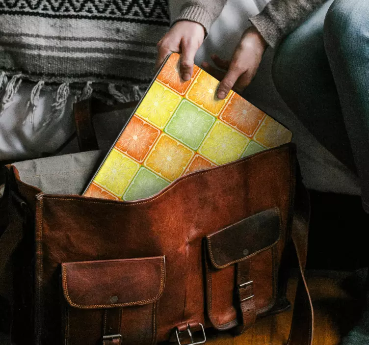 ノートパソコン用スキンシトラスパターンタイル - TENSTICKERS