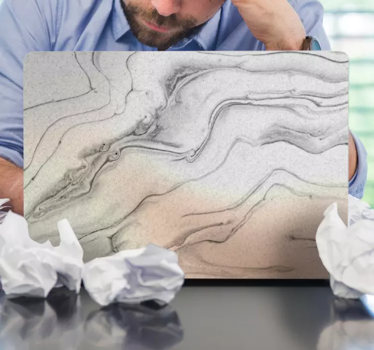 ノートパソコン用スキン エレガントな大理石テクスチャ - TENSTICKERS