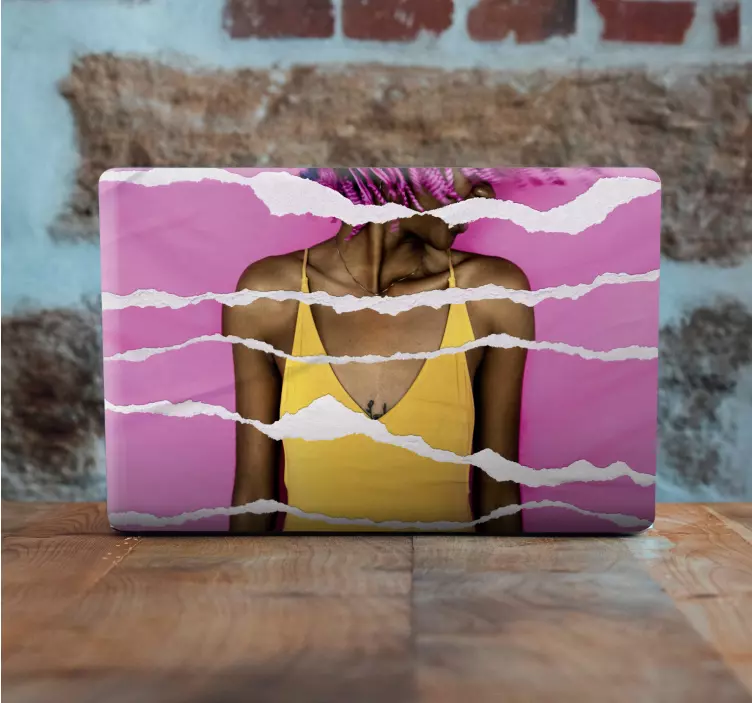 ノートパソコン用スキン 破れた紙の効果 - TENSTICKERS