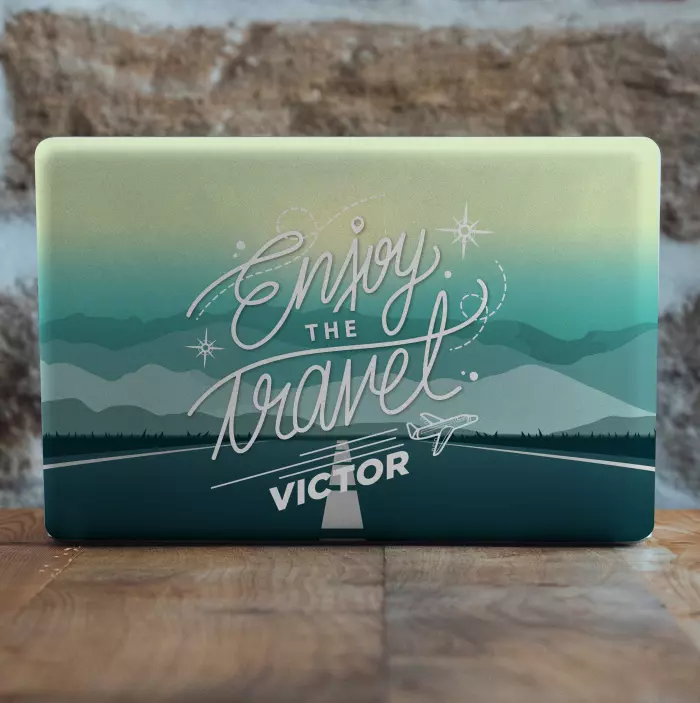 ノートパソコン用スキン旅行冒険デザイン - TENSTICKERS