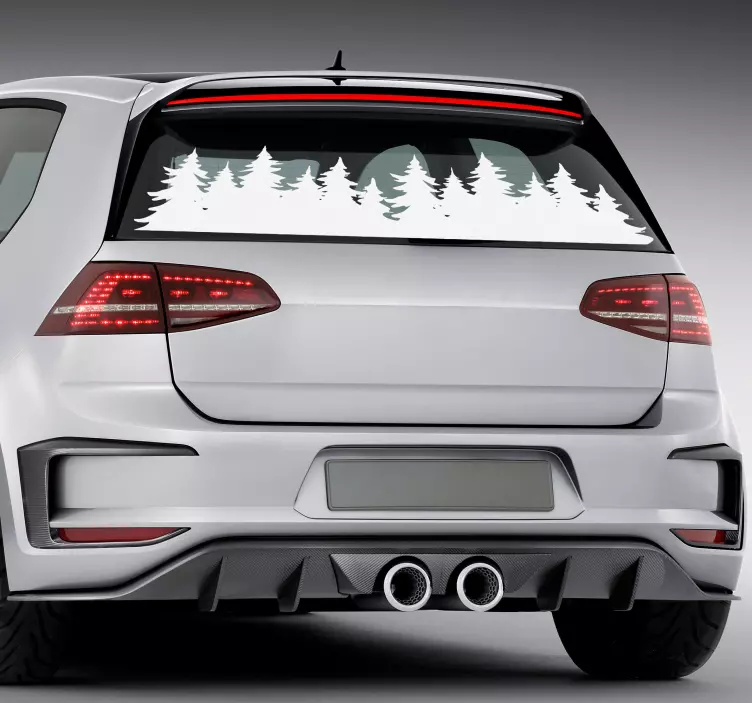 木の壁のステッカー 森の樹森の樹は、モリ。 - TENSTICKERS