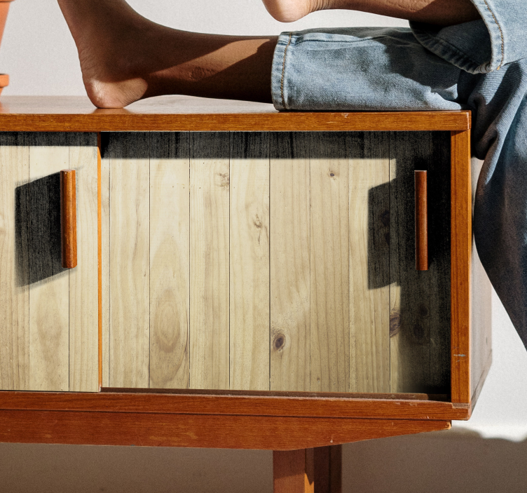 軽い木の模様の家具ステッカー - TENSTICKERS