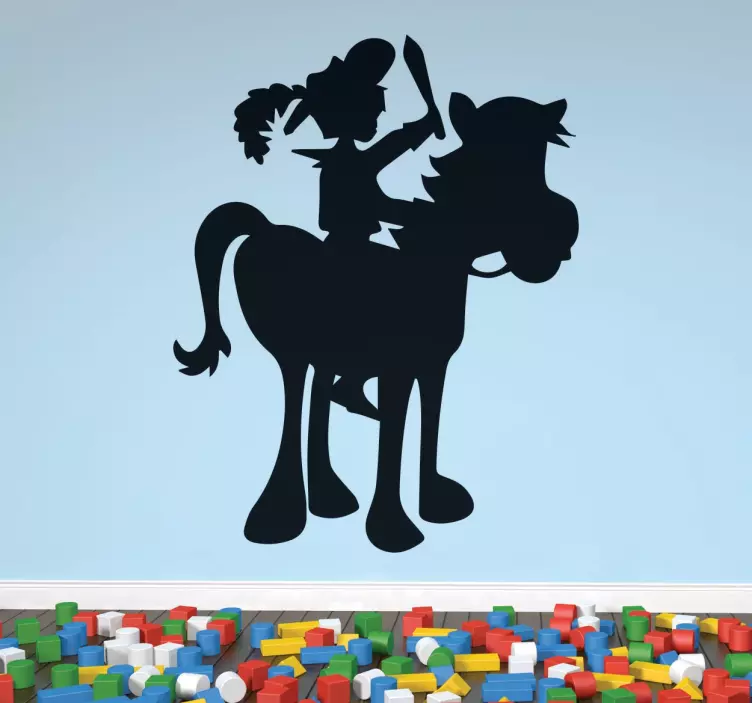 リトルナイトシルエットステッカー - TENSTICKERS