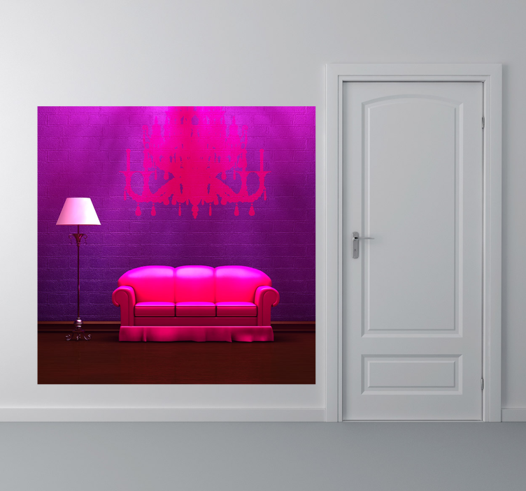 動物 シール ソファとランプのためのデコレーションビニール - TENSTICKERS