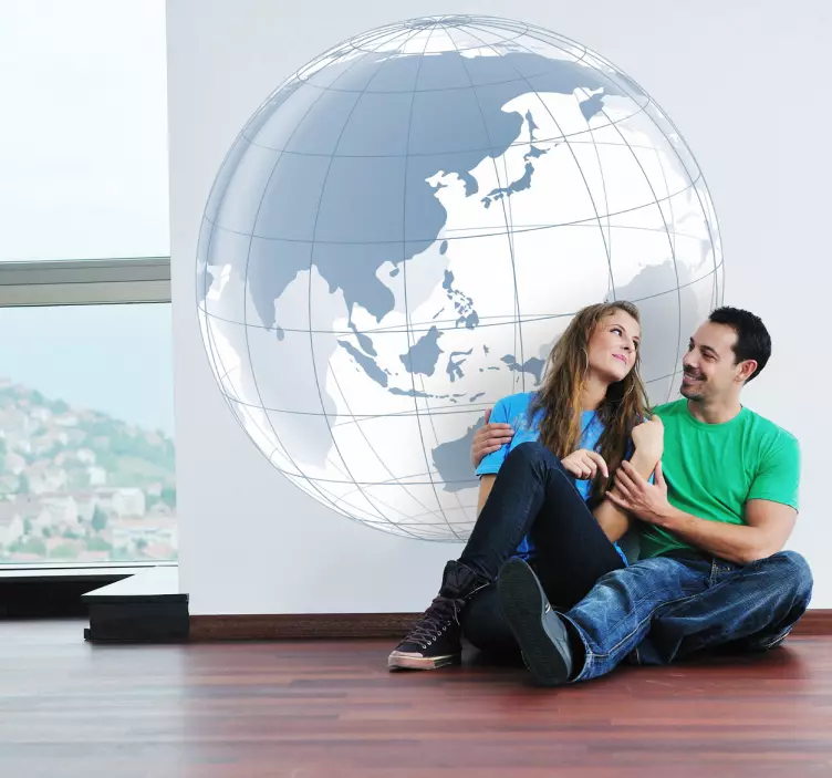 動物シール世界地図デザイン - TENSTICKERS