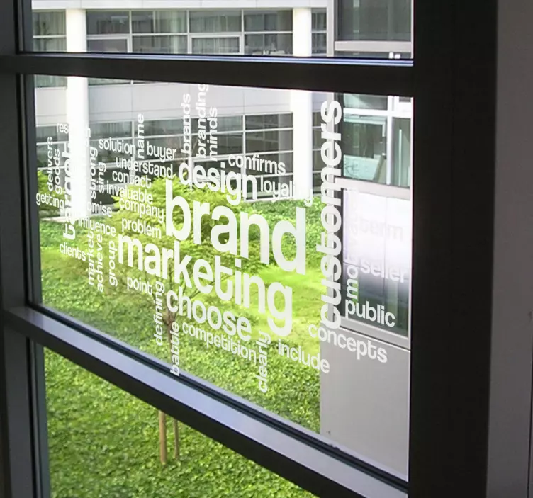 マーケティングコンセプトステッカー - TENSTICKERS