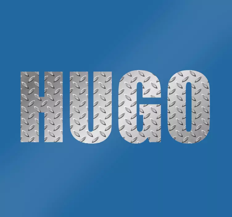 メタリック効果パーソナライズされた名前のステッカー - TENSTICKERS