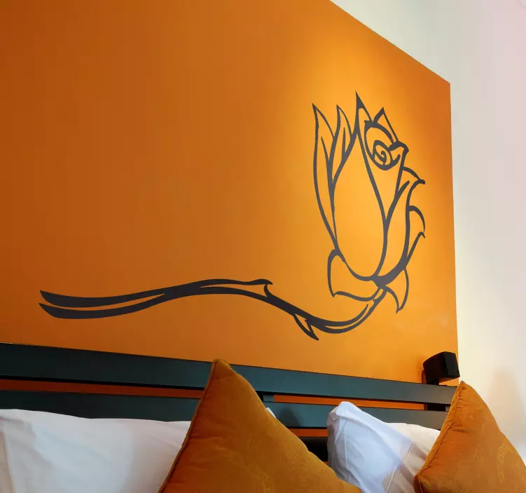 モノカラーローズステッカー - TENSTICKERS