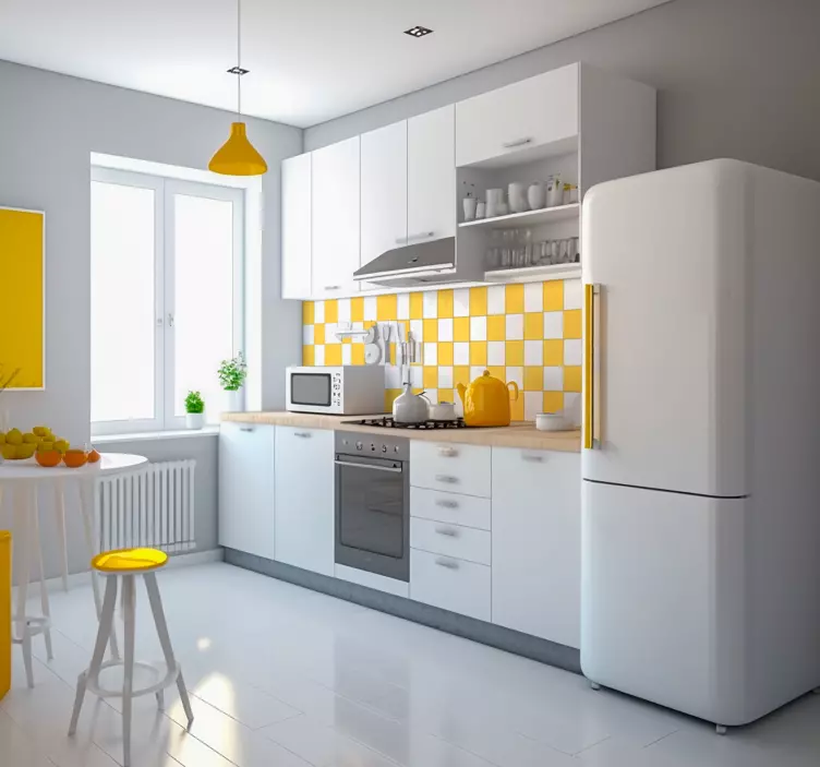 無色透明なビニールシー モノカラータイルモノカラータイル（モノカラータイル） - TENSTICKERS