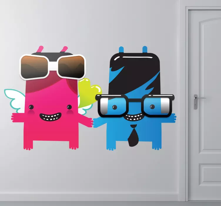 モンスターカップルの子供たちのステッカー - TENSTICKERS