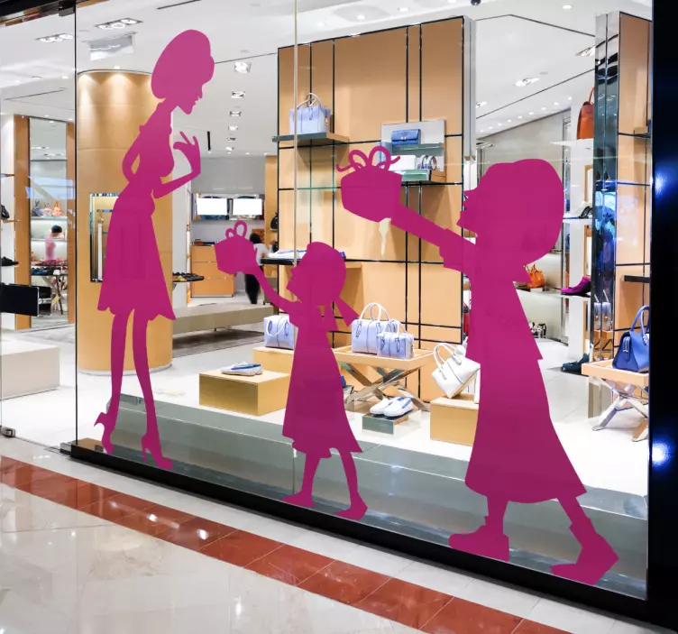 母と娘の壁ステッカー - TENSTICKERS