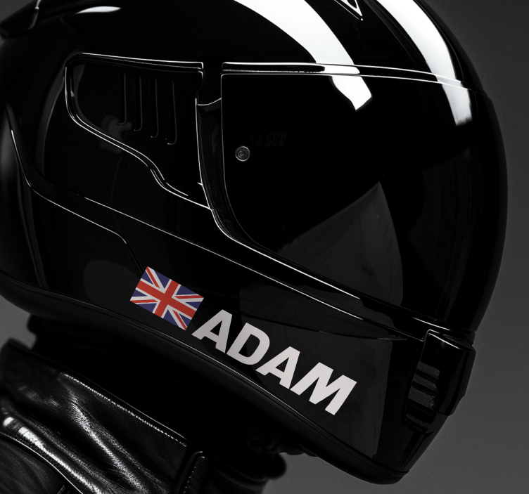 動物 シール 旗のデザイン付きの名前 - TENSTICKERS