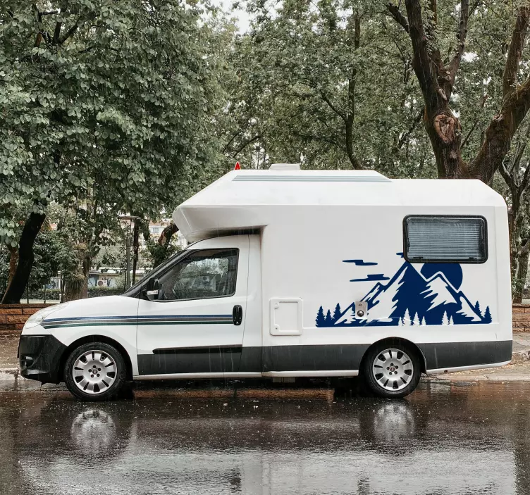 山脈のキャラバンのステッカー - TENSTICKERS