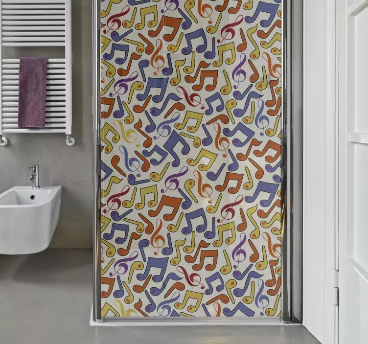 音符シャワーヘッドステッカー - TENSTICKERS