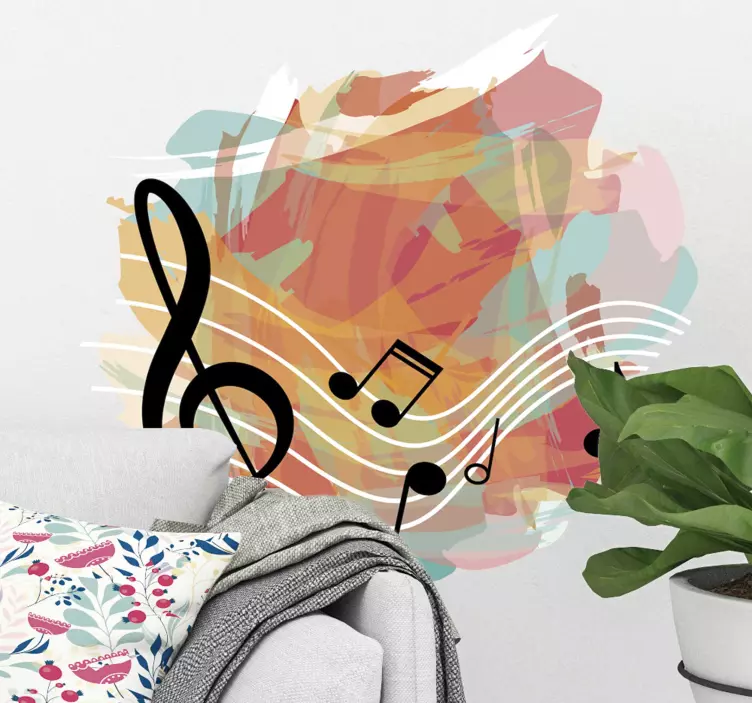 ミュージシャンミュージカルウォールステッカー - TENSTICKERS